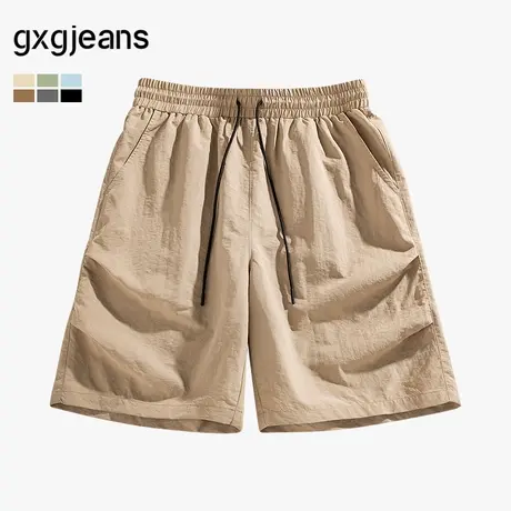 gxg.jeans男装 收褶机能短裤男生 25年夏新品图片