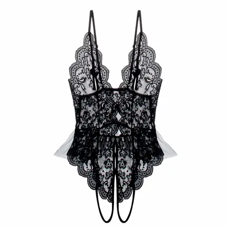 今夜恋爱~内衣蝴蝶结连体性感女生新款文胸套装商品大图