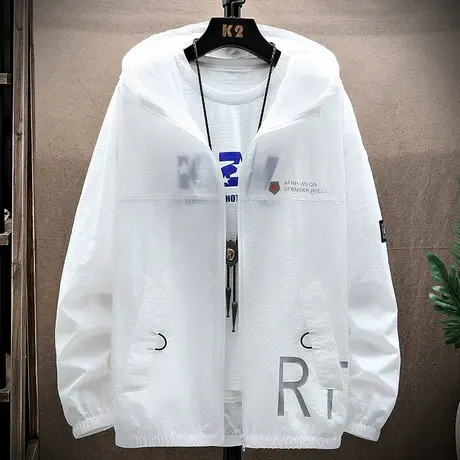 夏季男士防晒衣2023新款潮流透气冰丝防晒服轻薄款潮牌防晒衫外套商品大图