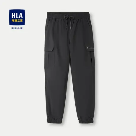 HLA/海澜之家一条过冬系列羽绒裤2023秋冬新款纯色蓬松保暖裤子男图片