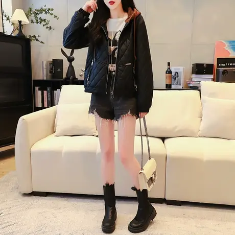 宽松加厚棉服棉衣外套女2023新款秋冬爆款洋气宽松短款小个子上衣图片