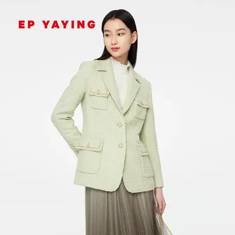 [小香风]EP YAYING雅莹女装 春辰色花呢西装外套 商场同款1102A图片
