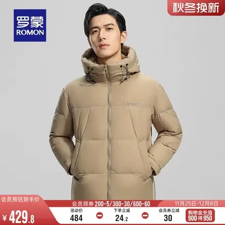 罗蒙男士连帽工装羽绒服2023冬季新款时尚休闲宽松短款保暖面包服商品大图