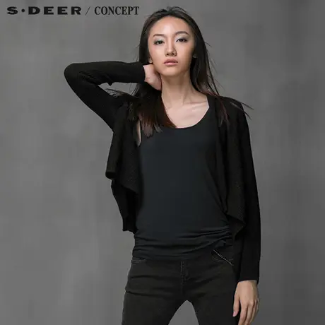 S·�R＼🌮CONCEPT【🌯上新】🌰圣迪奥女素雅随性设计针织开衫4383502图片