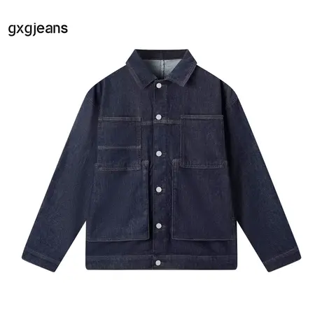 gxg.jeans男装2024年春季新款翻领牛仔夹克JHF1E800381图片