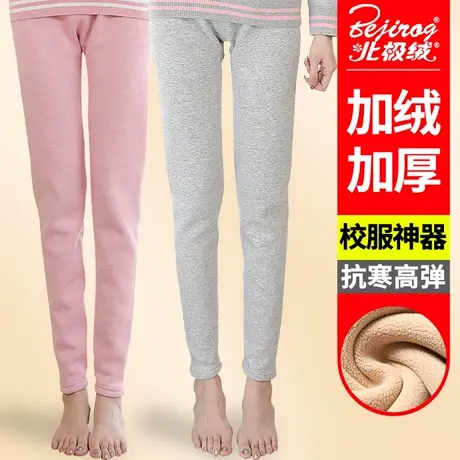 初中生学生保暖裤女冬季内穿加绒秋裤女校服神器加厚线裤女生衬裤商品大图