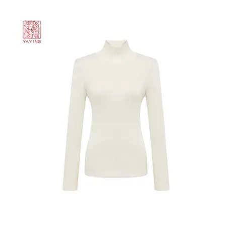EP雅莹高端系列 丝羊毛半高领修身显瘦套头衫2023秋冬新款9908A商品大图