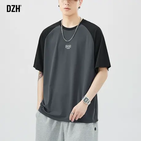 男士短袖t恤男冰丝速干衣男款体恤网孔透气跑步健身运动上衣半袖商品大图