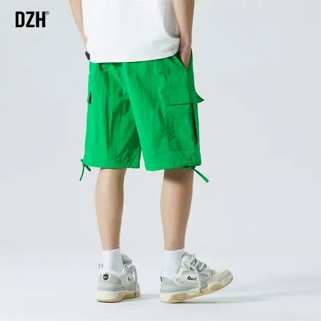 男士速干短裤男潮牌美式2023新款五分工装裤子男款夏天直筒半截裤商品大图