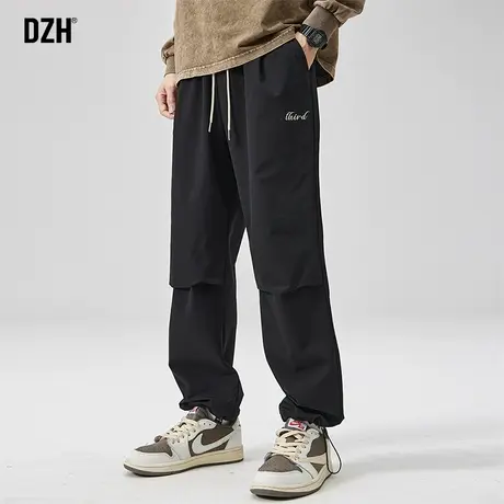 男士黑色机能工装裤男秋款束脚2023新款美式vibe风裤子休闲裤男款图片