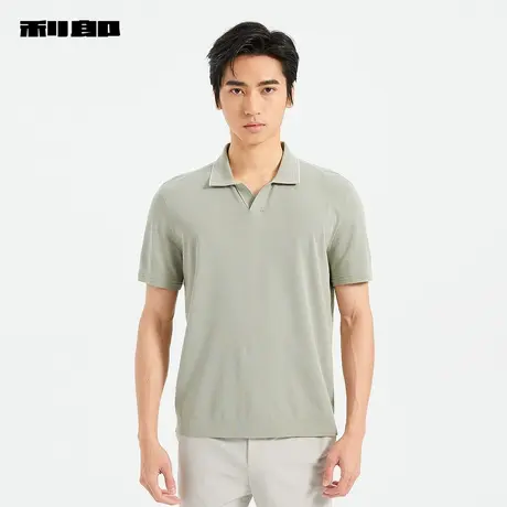 【商场同款】利郎官方针织短袖Polo衫男2025夏商务T恤25XTX5191Y图片