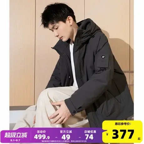 唐狮2024冬季新款羽绒服男连帽短款工装大口袋加厚保暖青少年外套商品大图