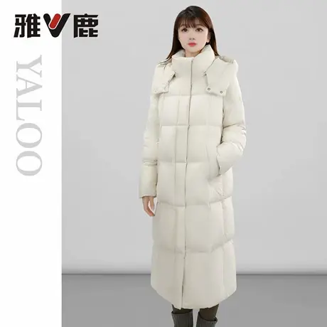 2025年雅鹿正品新款冬季防风加厚时尚中长羽绒服女款超保暖外套图片