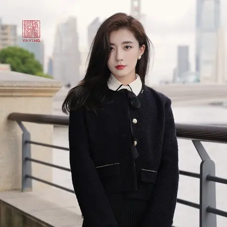 EP雅莹高端系列 优雅气质小香风花呢短款外套 秋冬商场同款1220A商品大图