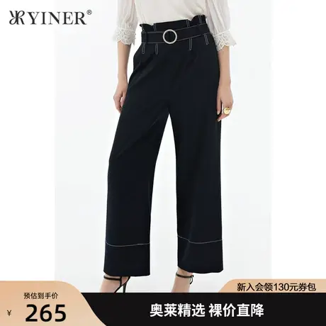 YINER音儿女装夏季新款通勤时尚弹力休闲裤商品大图