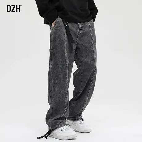 男士美式复古牛仔裤男直筒宽松裤子ins高街潮2023年新款秋季男裤商品大图