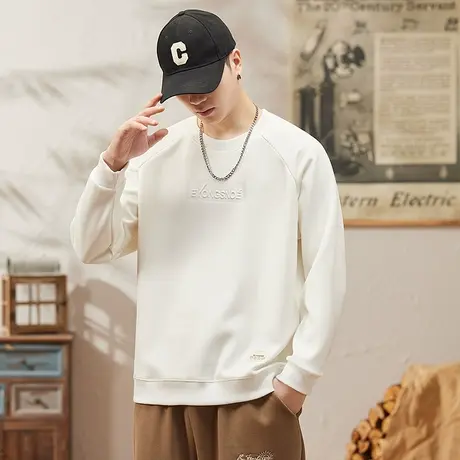 潮流卫衣男百搭高档男士卫衣多色可选男款卫衣潮牌百搭宽松卫衣男图片