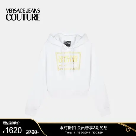 【甄选折扣】VERSACE JEANS COUTURE 女士Logo连帽衫时尚休闲卫衣商品大图