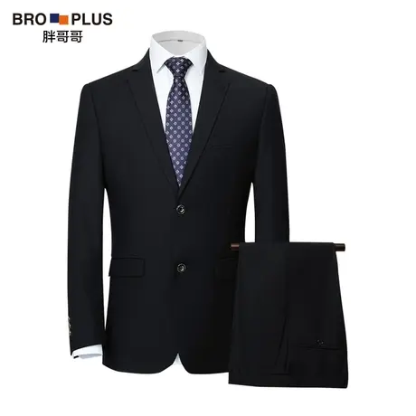 胖哥哥大码西装男厚款套装商务正装加肥加大潮胖子休闲秋冬西服男商品大图