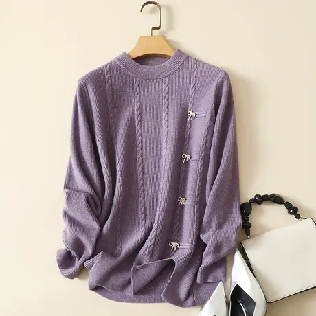 秋装2023年新款外穿半高领毛衣套头打底衫女内搭爆款洋气针织衫女图片