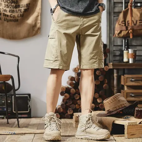 Modi Nick/摩帝尼克五分裤男男士休闲工装裤宽松潮流大码短裤百搭商品大图