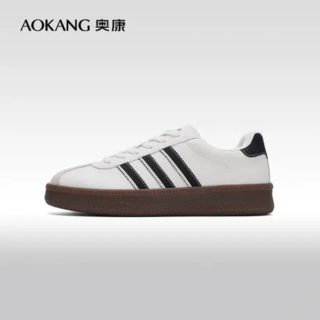 【门店发货】奥康女鞋 2024春季新款休闲拼色德训鞋时尚平底板鞋图片