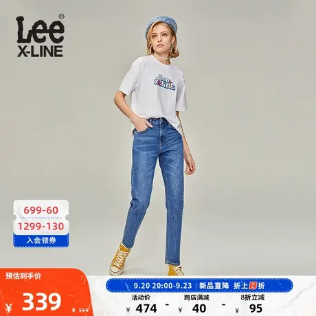 LeeXLINE23新品413标准锥形中蓝女牛仔裤LWB1004135PC-008图片