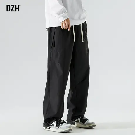 男士美式冲锋裤男裤子秋季男裤运动登山裤2023新款直筒休闲工装裤商品大图