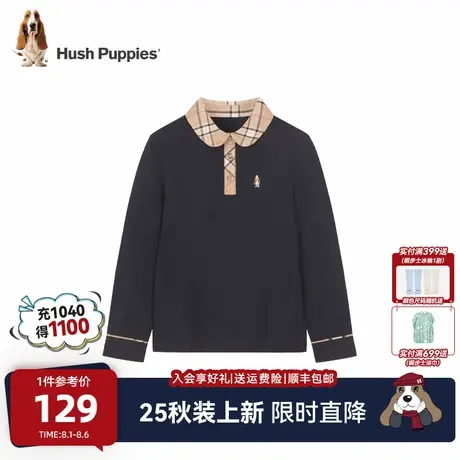 【25秋新品】暇步士童装女童POLO衫大童学院风长袖T恤儿童上衣商品大图