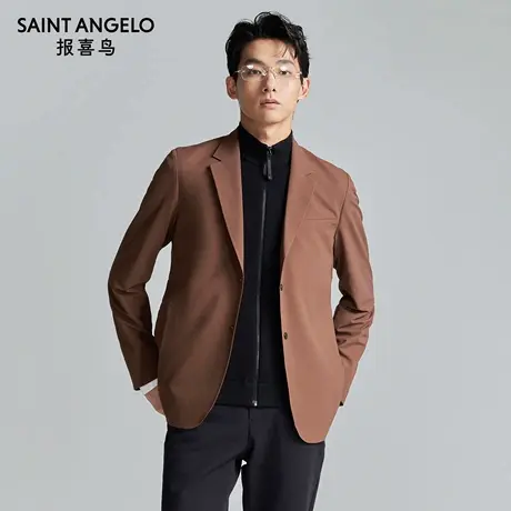 报喜鸟秋季新款男士商务休闲运动西服上衣单西修身外套百搭便西男图片