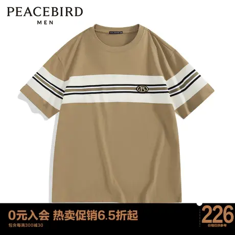 太平鸟男装 2023年春季短袖T恤男士上衣B1DAD1225商品大图