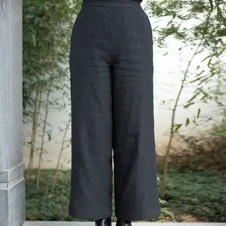 筠雅唐装棉裤女冬外穿2025年新款加厚夹棉保暖女款冬季中国风裤子图片