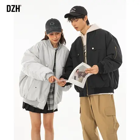 棒球服飞行员夹克棉服男款棉袄男冬季加厚外套2024新款棉衣情侣装商品大图