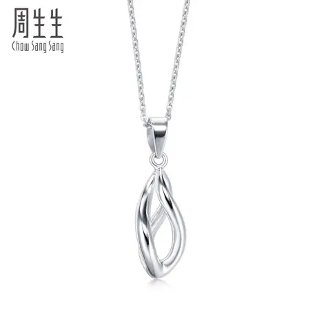 周生生Pt950铂金吊坠白金吊坠女款  33623P计价图片