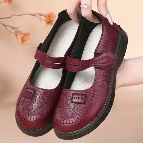 老北京布鞋女新款旗舰店官方春秋季老年人奶奶鞋子防滑妈妈老人鞋图片