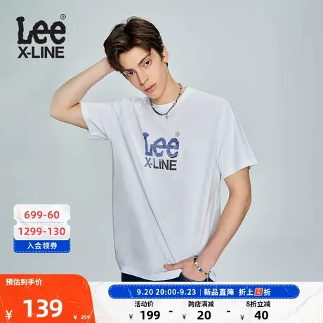 LeeXLINE23新品舒适版型logo印花多色男短袖T恤LMT0054104LE图片