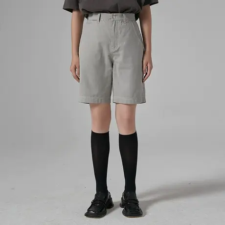 omont蛋挞家 复古镂空高腰短裤五分裤女夏季薄款直筒裤中裤休闲裤商品大图