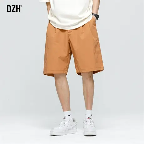 男士速干5分短裤男款夏季运动直筒宽松五分裤美式球裤2023年新款图片