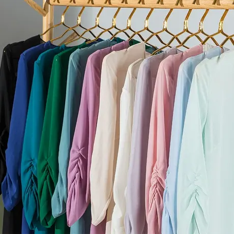 首尚格释夏季新款防晒外搭宽松雪纺开衫多色可选长款披肩洋气气质图片