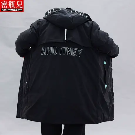 密瓶儿中长款外套风衣男宽松秋冬季男士胖子大码男装衣服夹克潮流图片