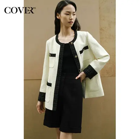 COVER春季阔腿中裤百慕显瘦短裤图片