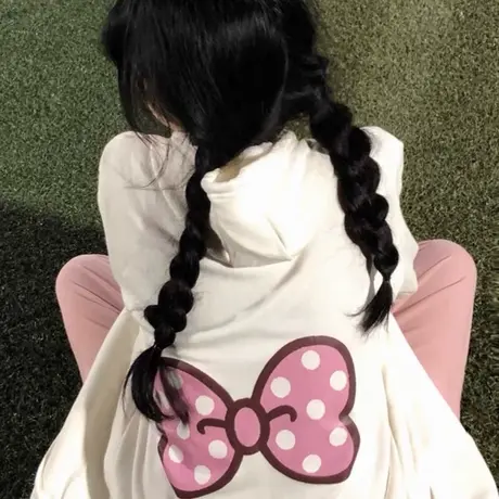 美式复古卫衣女2021新款宽松韩版潮ins连帽上衣春秋薄款开衫外套商品大图