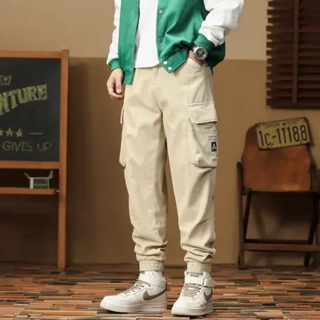 秋冬季时尚男裤潮流水洗男款裤子男士大码时尚休闲裤百搭工装裤商品大图