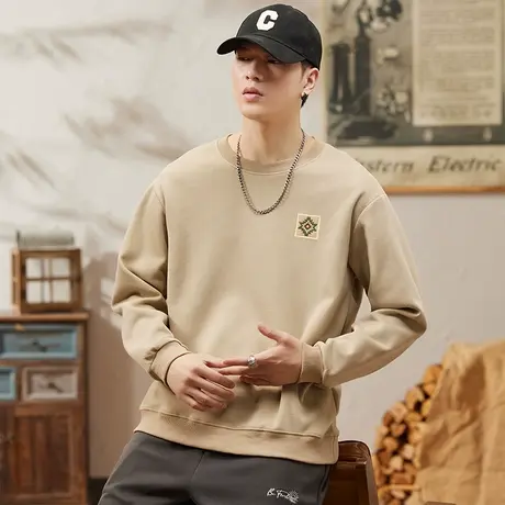 宽松百搭高档男士卫衣多色可选时尚舒适秋季青少年潮牌百搭男装图片