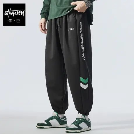 伟臣2024春夏新品大码男休闲裤胖子加肥加大宽松束脚裤肥佬运动裤商品大图