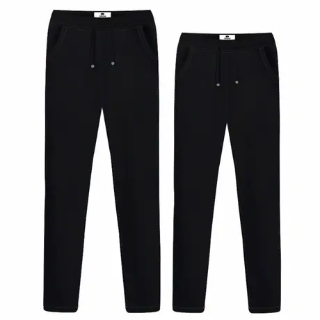 Ohlyah品牌情侣卫衣裤子男女士宽松纯色黑色显瘦大码学生运动长裤商品大图