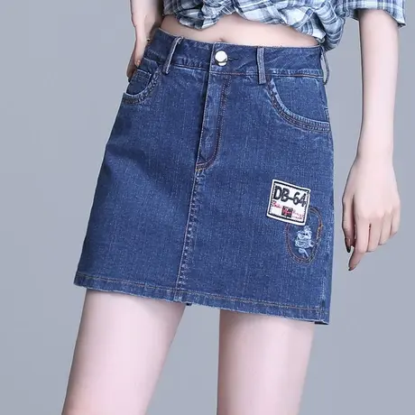 包臀牛仔裙裤女夏季设计感短裤裙2023新款显瘦百搭时尚阔腿休闲裤图片