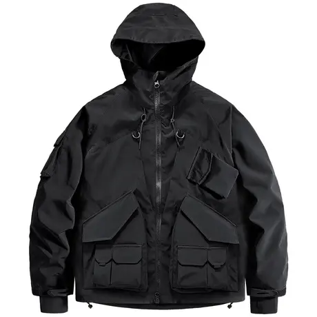 VIP机能风衣连帽多口袋工装外套春秋宽松山系户外冲锋衣夹克潮牌商品大图