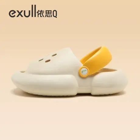 exull依思Q洞洞凉鞋女夏季外穿防滑软底增高厚底可爱踩屎感凉拖鞋图片