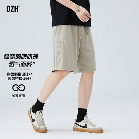 男士卡其色休闲短裤男夏季薄款透气五分裤宽松裤子2025新款半截裤商品大图